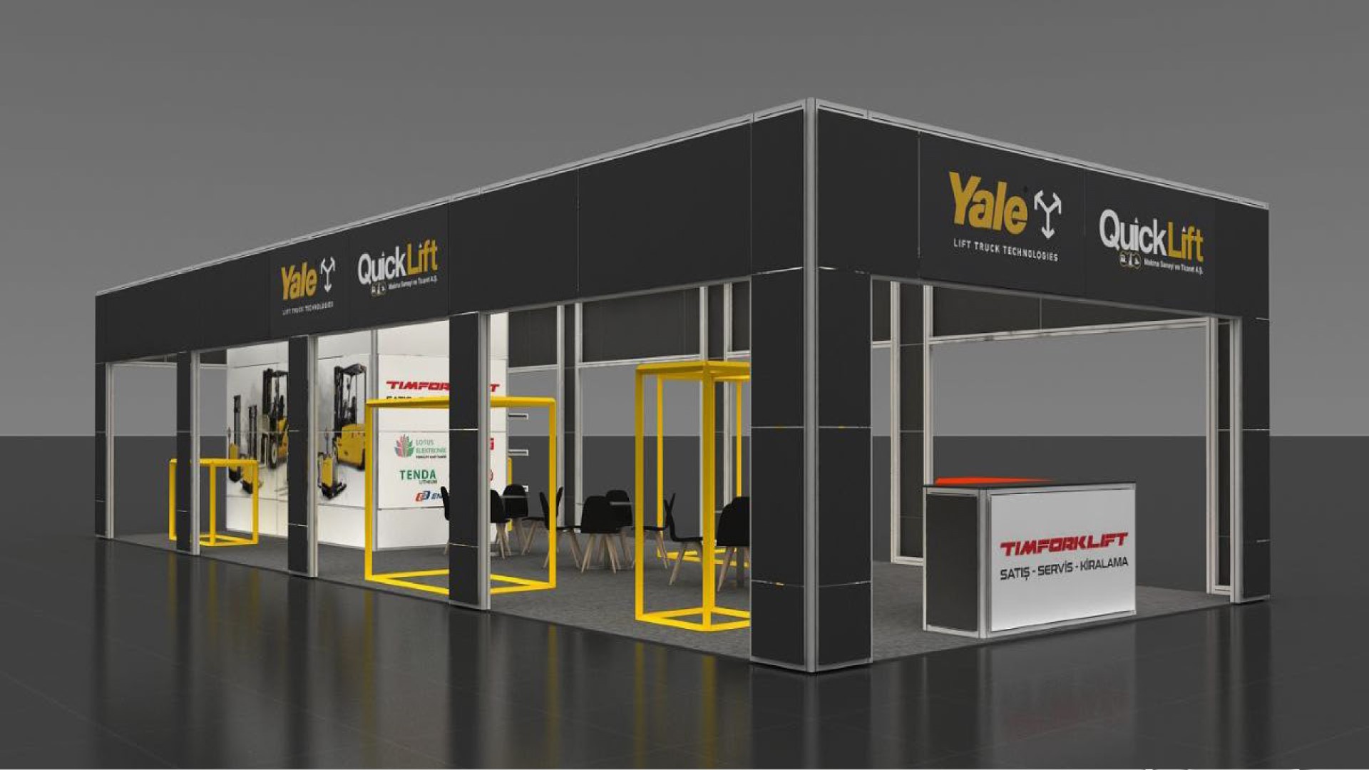 Yale Quicklift Fuar Standı